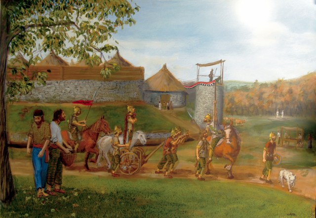 2 paneles magosto( mesa)Quintá y maio castro de Vilasuso (tejadillo) para imprenta