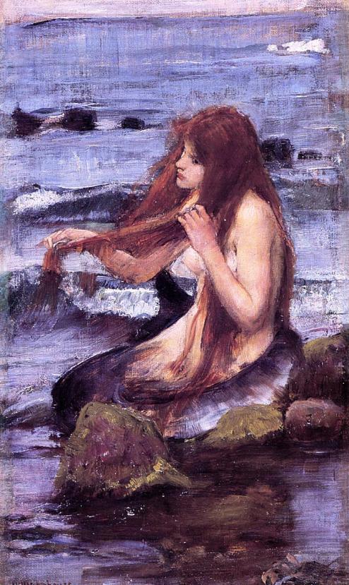 sketch-for-a-mermaid-1892 John William Waterhouse