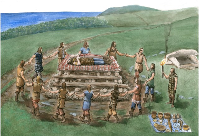 Carlos Alfonzo [ex A. Pena para Caminos Milenarios de A Diputación de A Coruña e o Concello de Ñarón] Baile do Abellón e cremación na Arca de Vilarquinte, O Val, Narón.