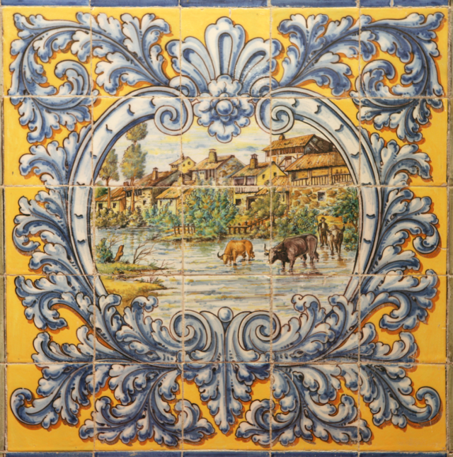 vacas vadeando o rio